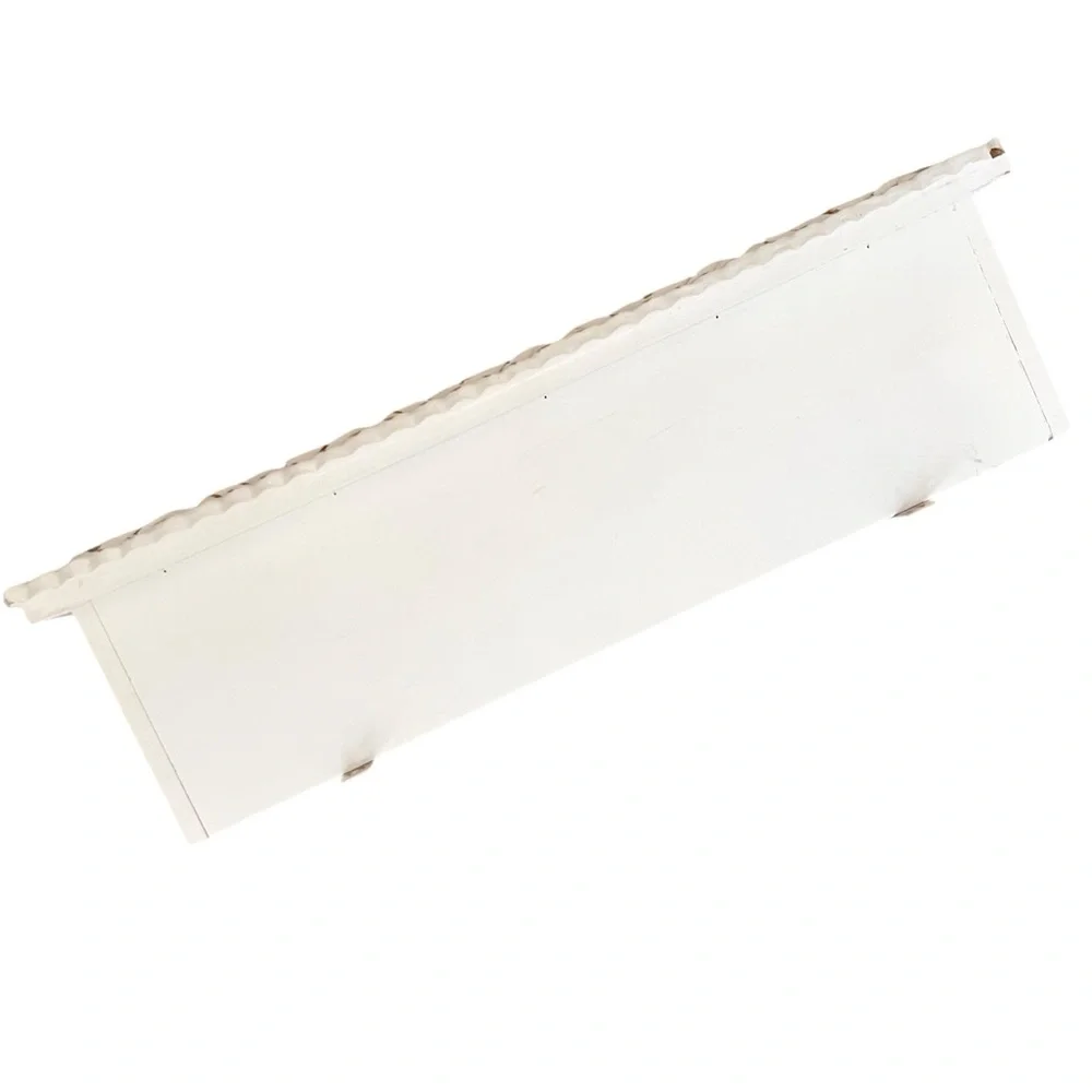 Hobby Lobby White Distressed Ornate Wood Composite Box Wall Frame Shelf - Picture 9 of 16
